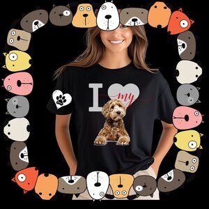 I love my Godlendoodle T-shirt perfect birthday Day Gift Custom Pet Nam…